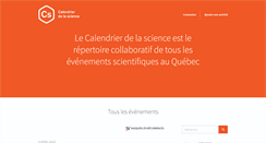 Desktop Screenshot of calendrierdelascience.com